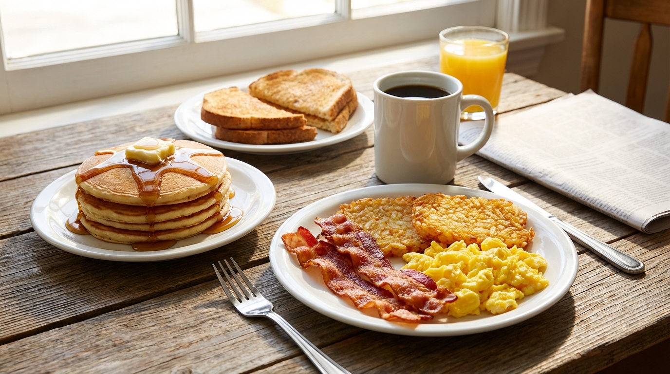 petit-déjeuner américain - Image de couverture