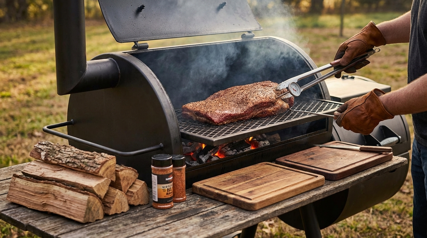 cuisson low and slow barbecue - Image de couverture