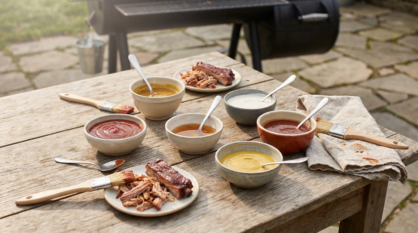 différences sauce barbecue régions américaines - Image de couverture