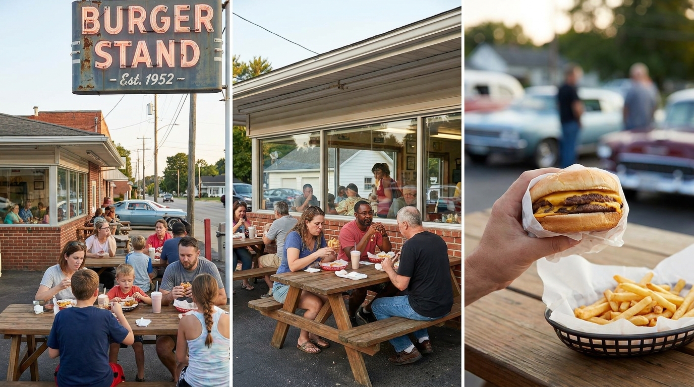fast food américain culture origine - Image de couverture
