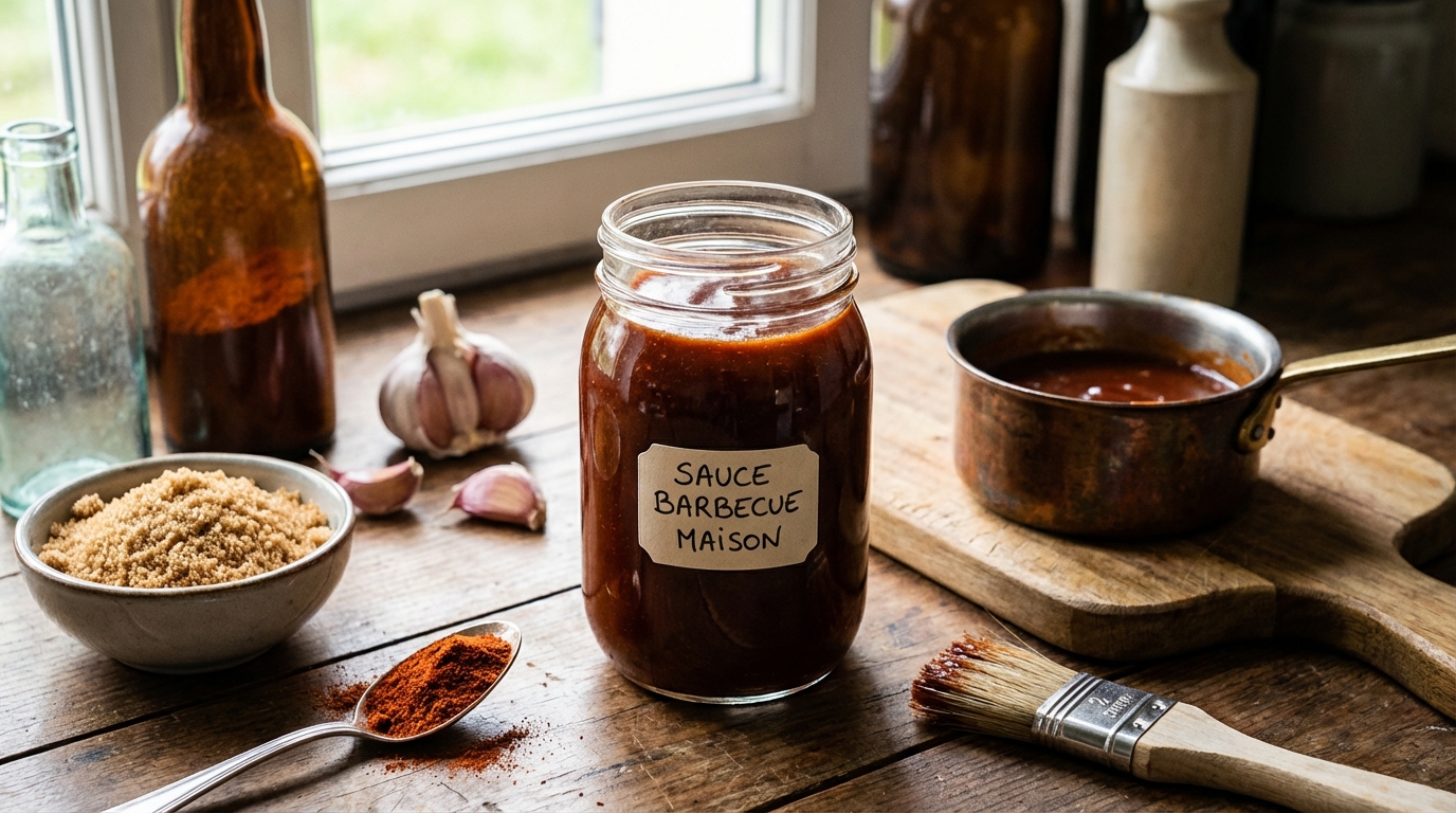 sauce barbecue maison recette - Image de couverture