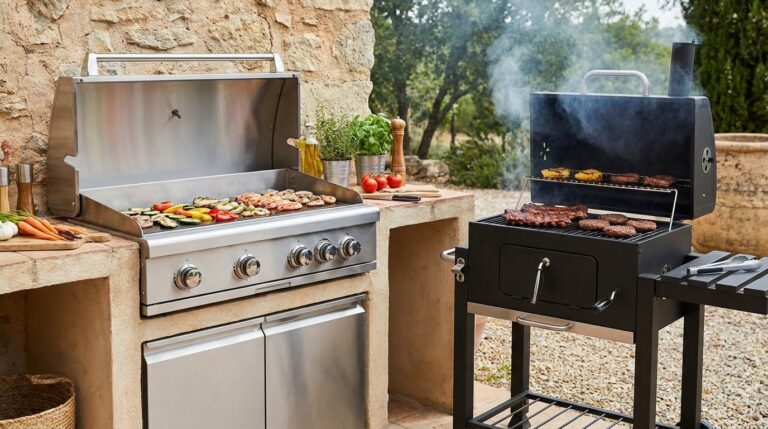 plancha ou barbecue américain - Image de couverture